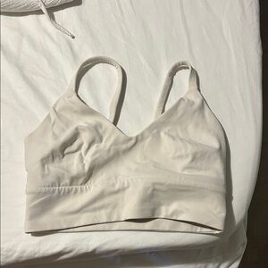Lulu Women's white sports bra with cups